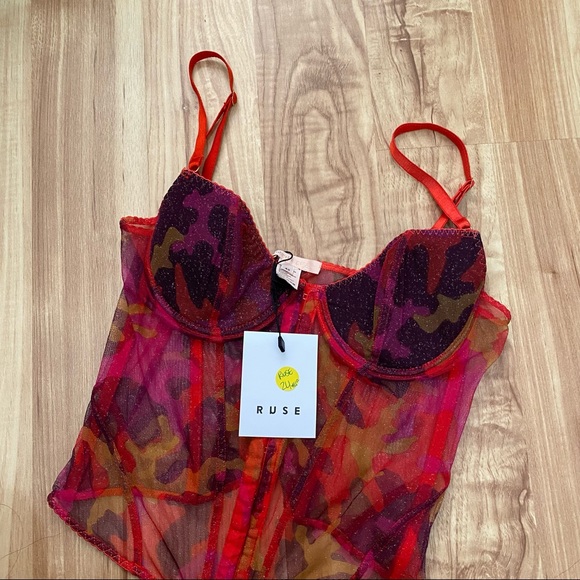 Roberto Cavalli mesh bustier top - Picture 1 of 5